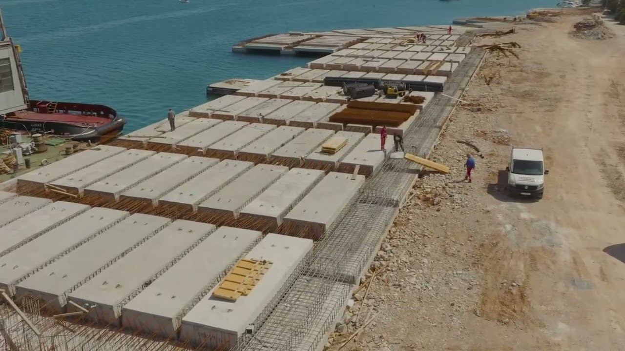 Povezana Hrvatska: Izgradnja pomorsko-putničkog terminala Vela Luka - travanj 2022. godine