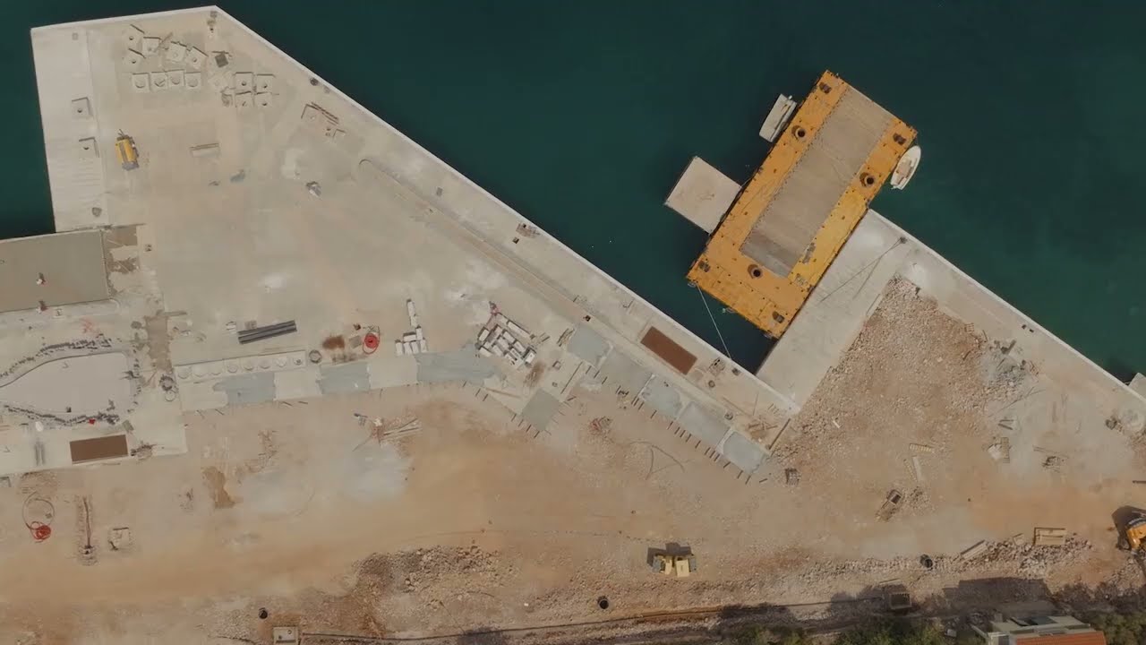 Povezana Hrvatska: Izgradnja pomorsko-putničkog terminala Vela Luka - kolovoz 2022. godine